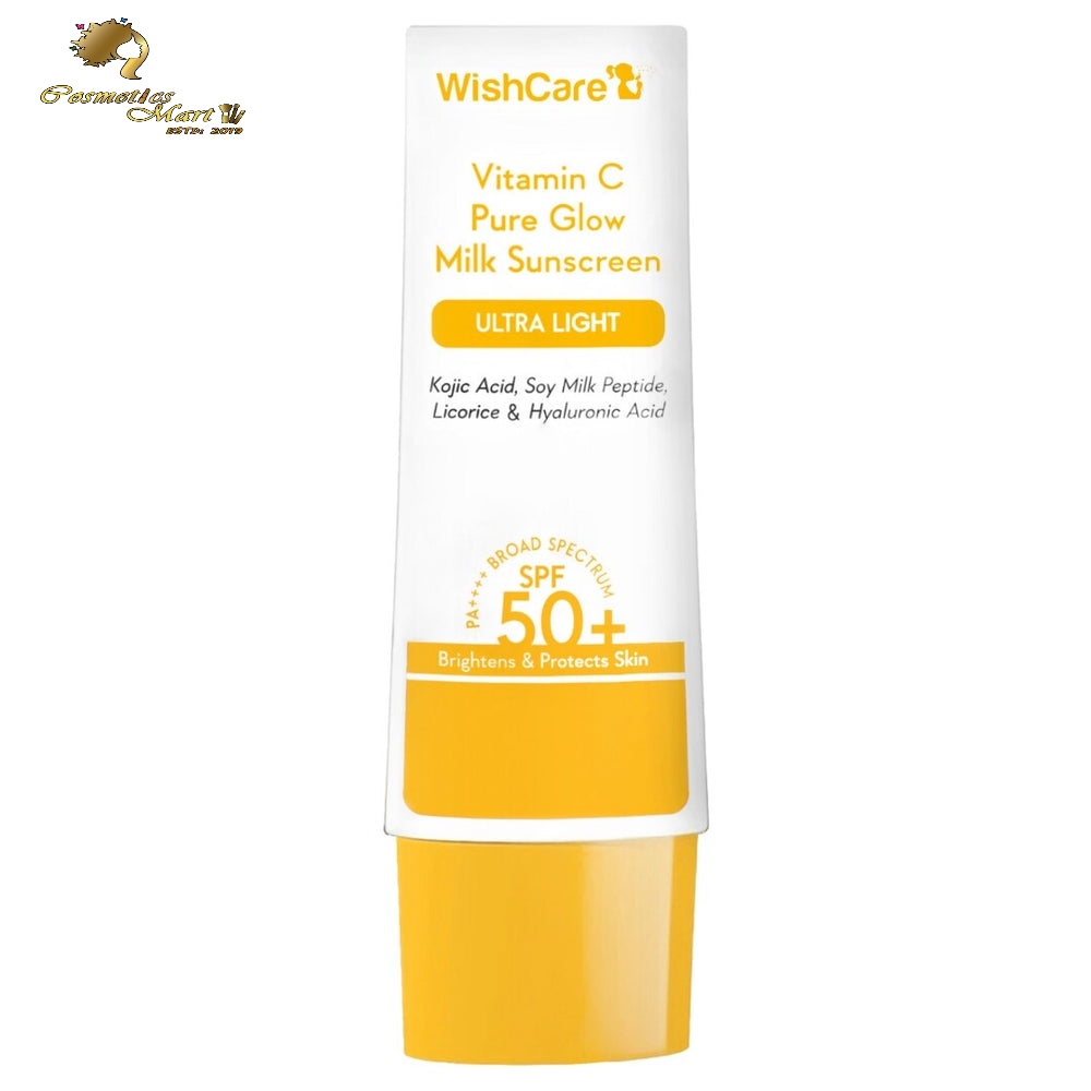 Wishcare SPF 50 Vitamin C Pure Glow Milk Sunscreen 50gm