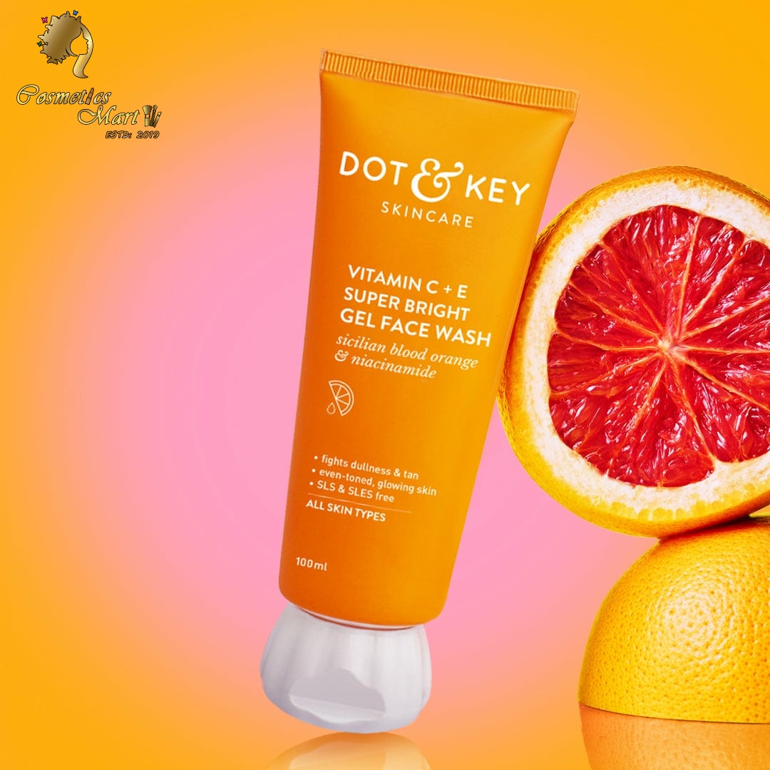 Dot & Key Vitamin C + E Gel Face Wash for Glowing Skin 100ml/ All Skin Types