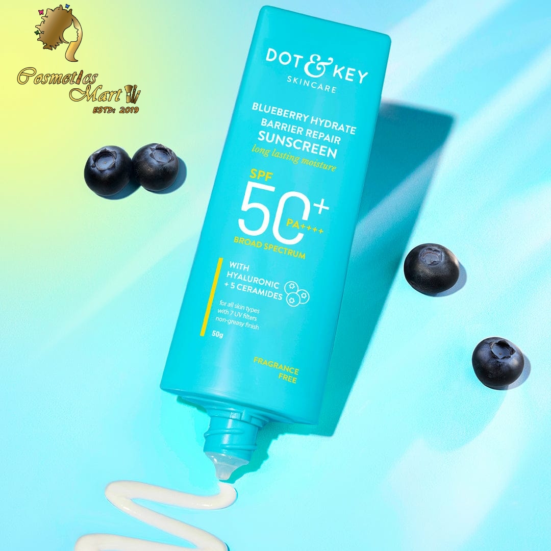 Dot & KeyBarrier Repair Hydrating Sunscreen SPF 50+ PA++++ 80gm/For Dry to Normal Skin