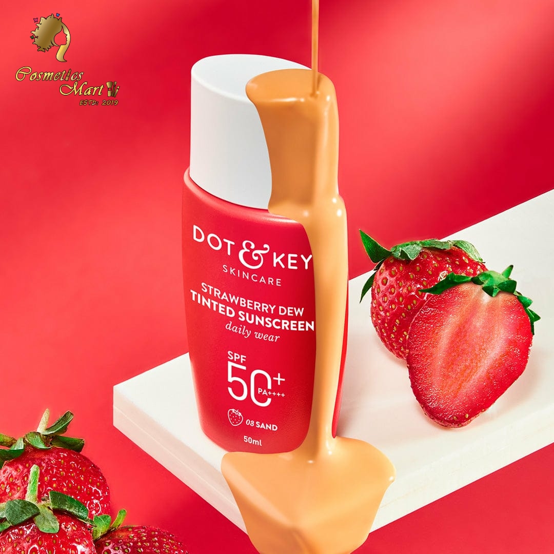 Strawberry Dew Tinted Sunscreen SPF 50+ PA++++ 50gm/All Skin Type/Sand Shade