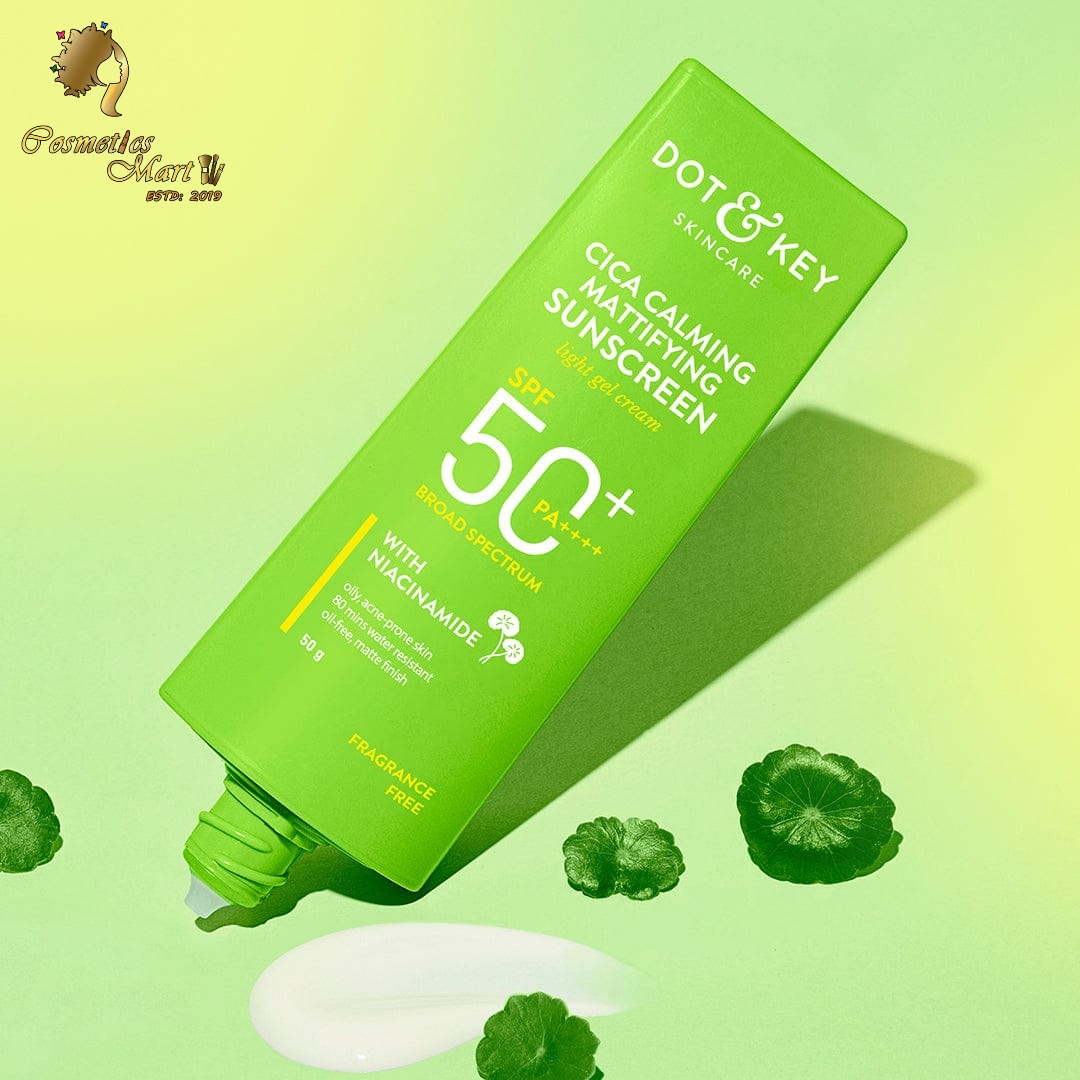 Dot & Key Cica & Niacinamide Mattifying Sunscreen SPF 50+ PA++++ 50gm/Oily & Acne-Prone Skin