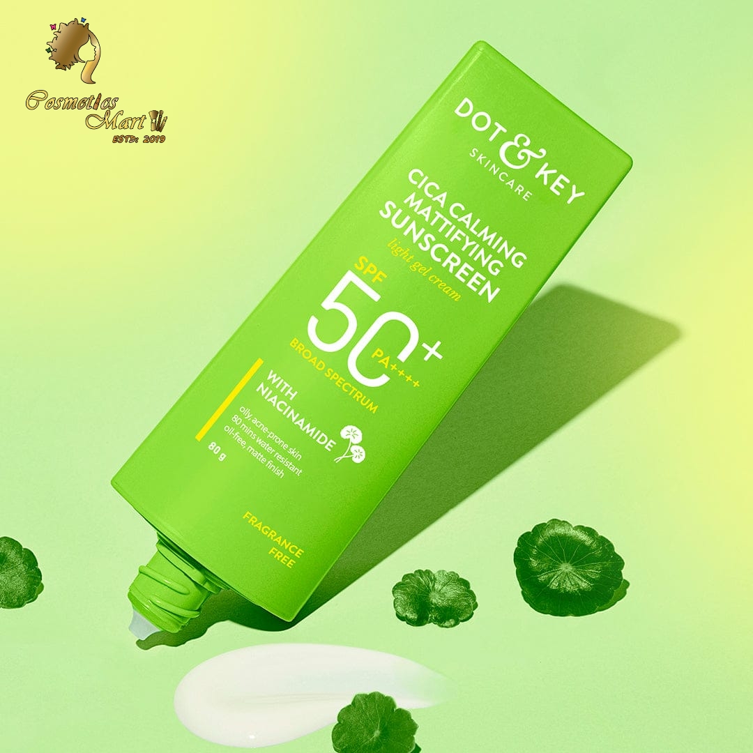 Dot & Key Cica & Niacinamide Mattifying Sunscreen SPF 50+ PA++++ 80gm/Oily & Acne-Prone Skin