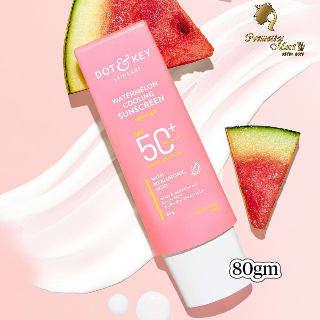 Dot & Key Watermelon Cooling Hyaluronic Acid Sunscreen SPF 50+ PA++++ 80gm/Oily & Combination Skin