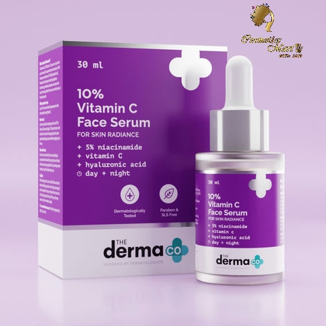 The Derma Co. 10% Vitamin C Face Serum with 5% Niacinamide & Hyaluronic Acid For Skin Radiance - 30 ml
